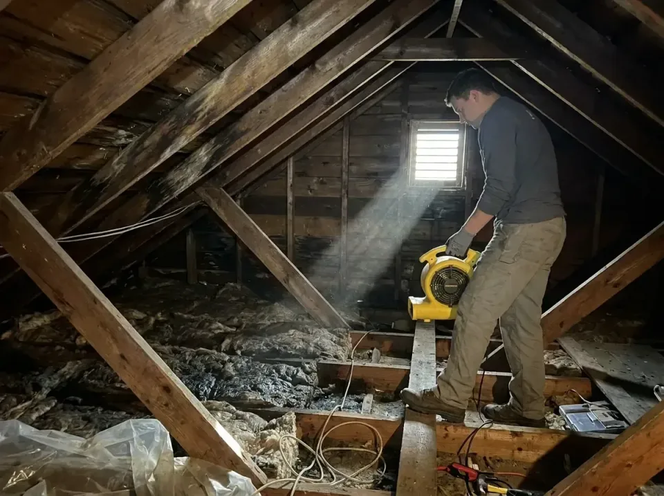attic-water-damage-drying-proc-007 — frequently asked questions, Emergency Water Extraction & 24/7 Flood Response in Fort Th…